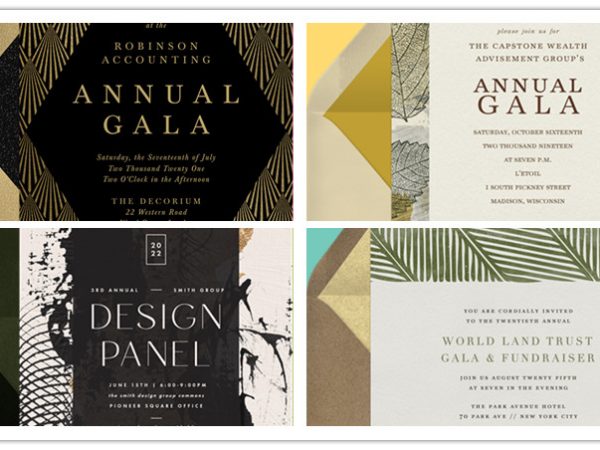 6 Awesome Business Invitations